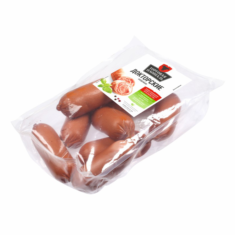 

Сардельки Торговая Площадь Докторские копченые +-1 кг