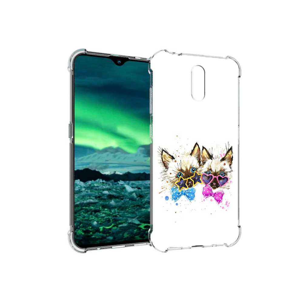 

Чехол MyPads Tocco для Nokia 2.3 милые котята (PT142254.97.474), Прозрачный, Tocco