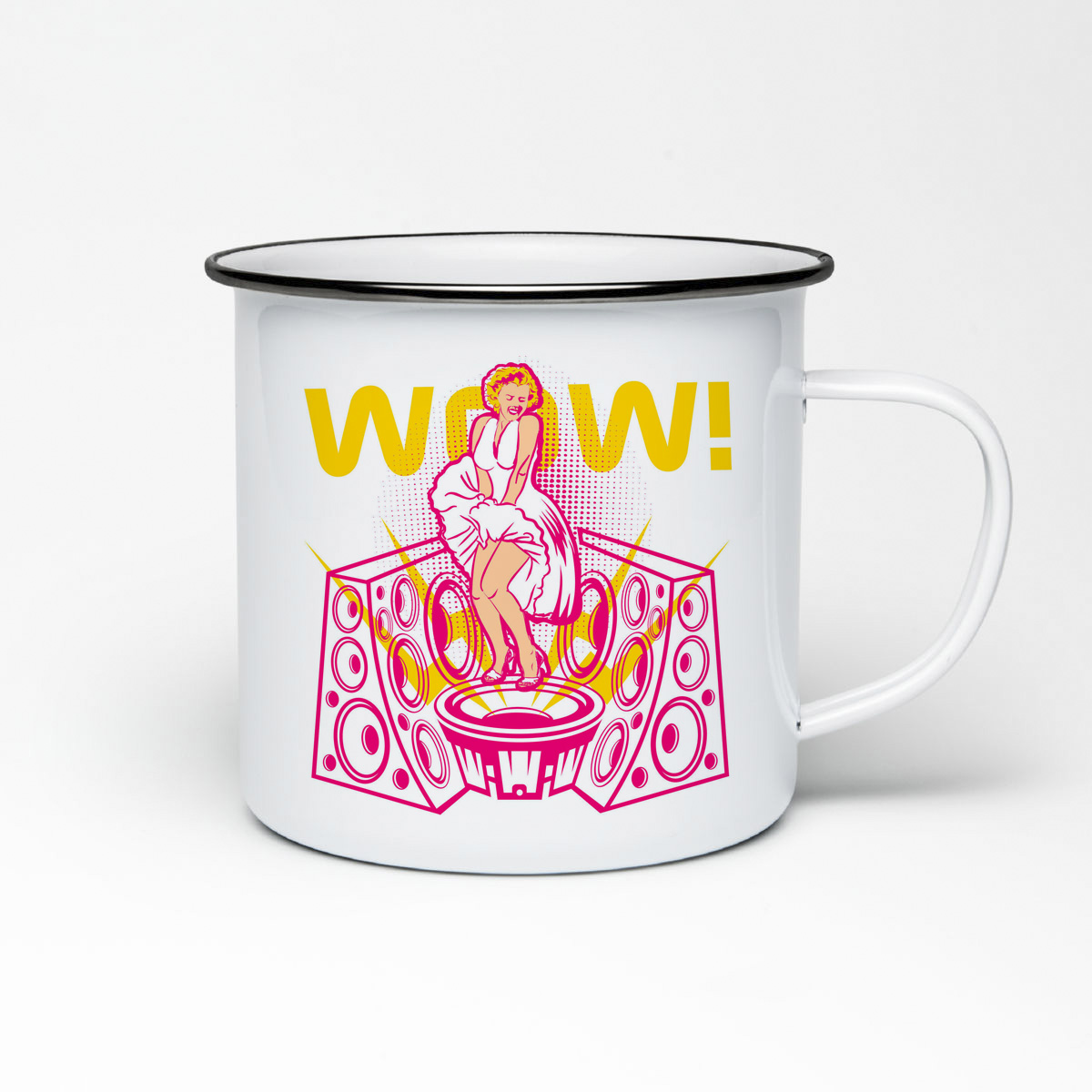 

Кружка металлическая CoolPodarok Мерлин WOW