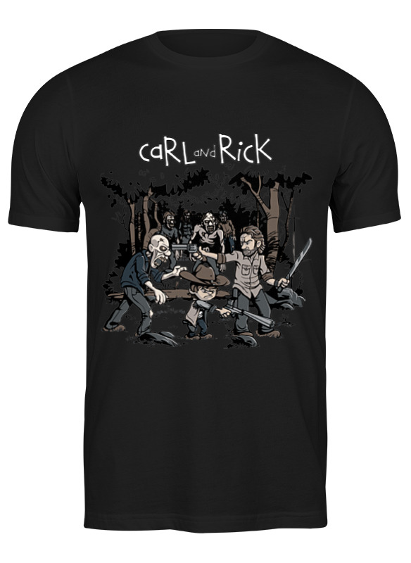 

Футболка женская Printio Карл и рик (ходячие мертвецы) черная S, Черный, Карл и рик (ходячие мертвецы)