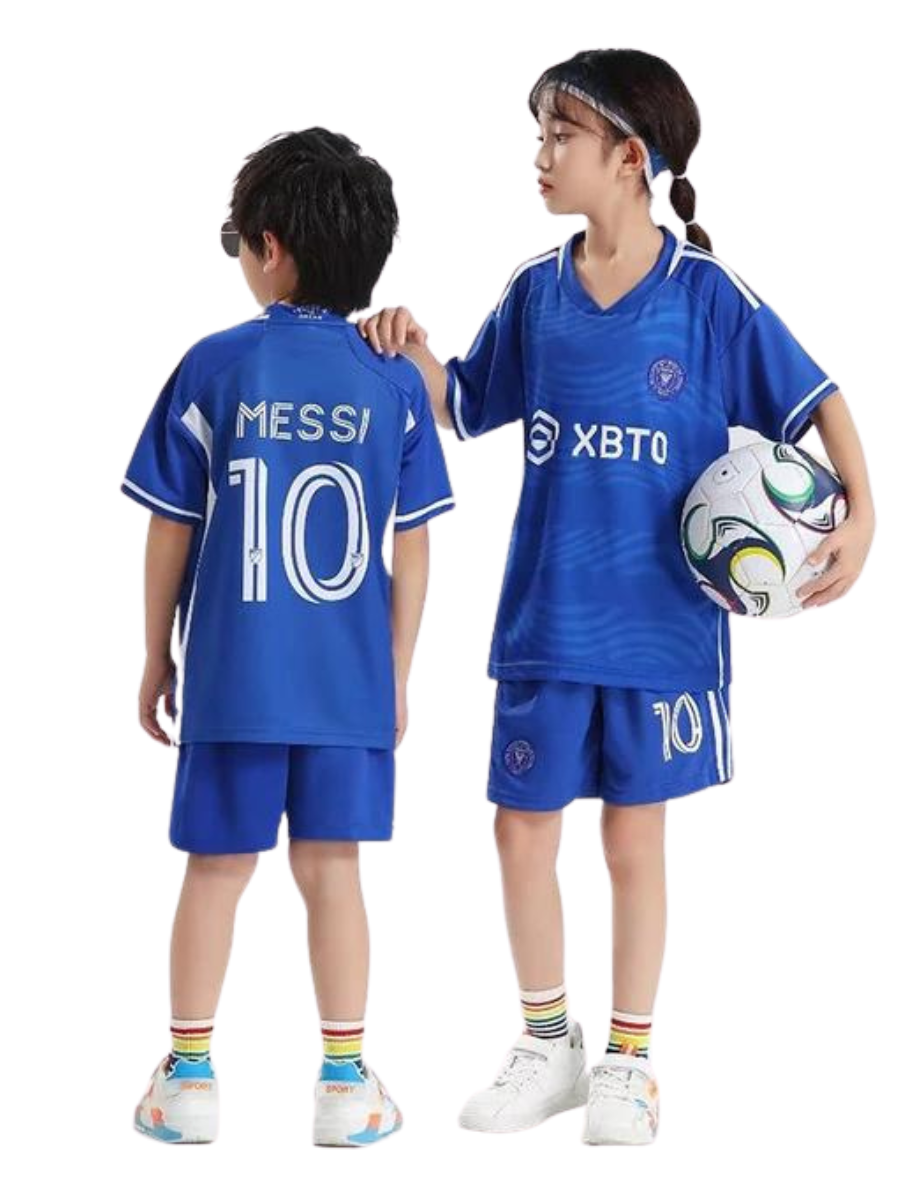 Футбольная форма KEYEM MESSI10_MIAMI, син+бел, 152