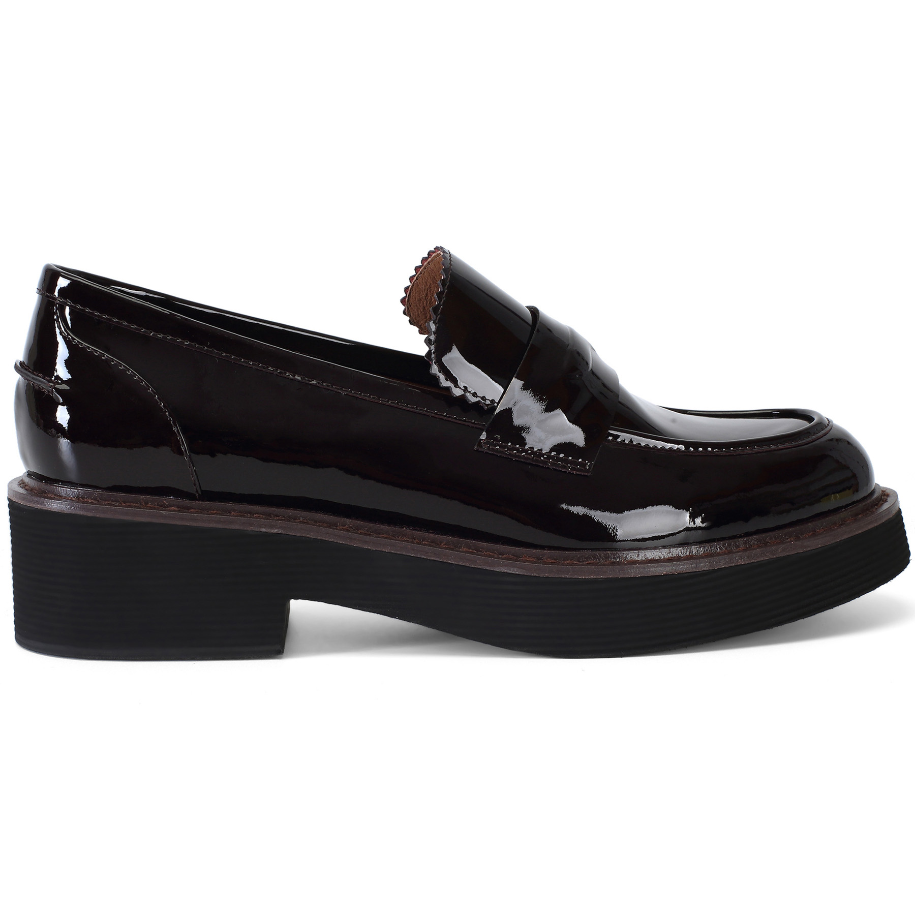 

Лоферы женские Ekonika EN6069-05-dk.bordo-22L бордовые 36 RU, EN6069-05-dk.bordo-22L