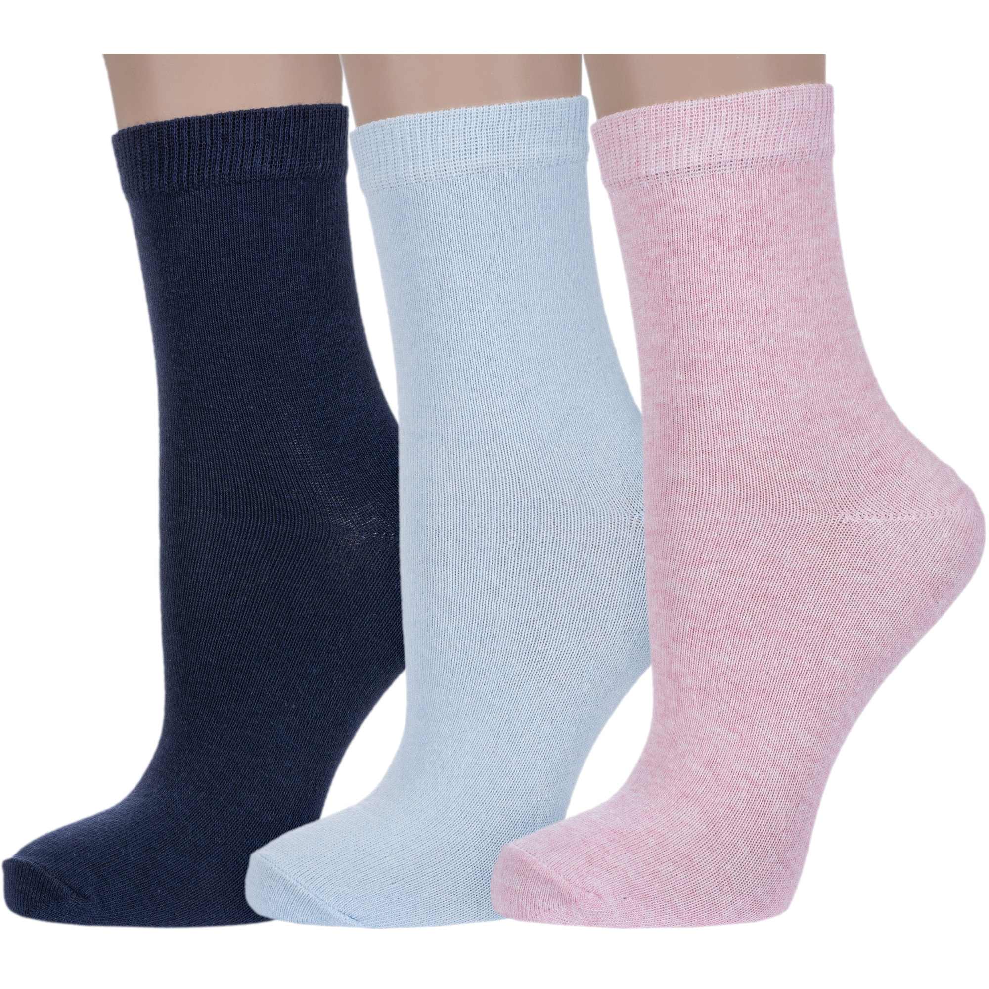 Комплект носков женских Борисоглебский трикотаж 3-6С49 разноцветных 23-25