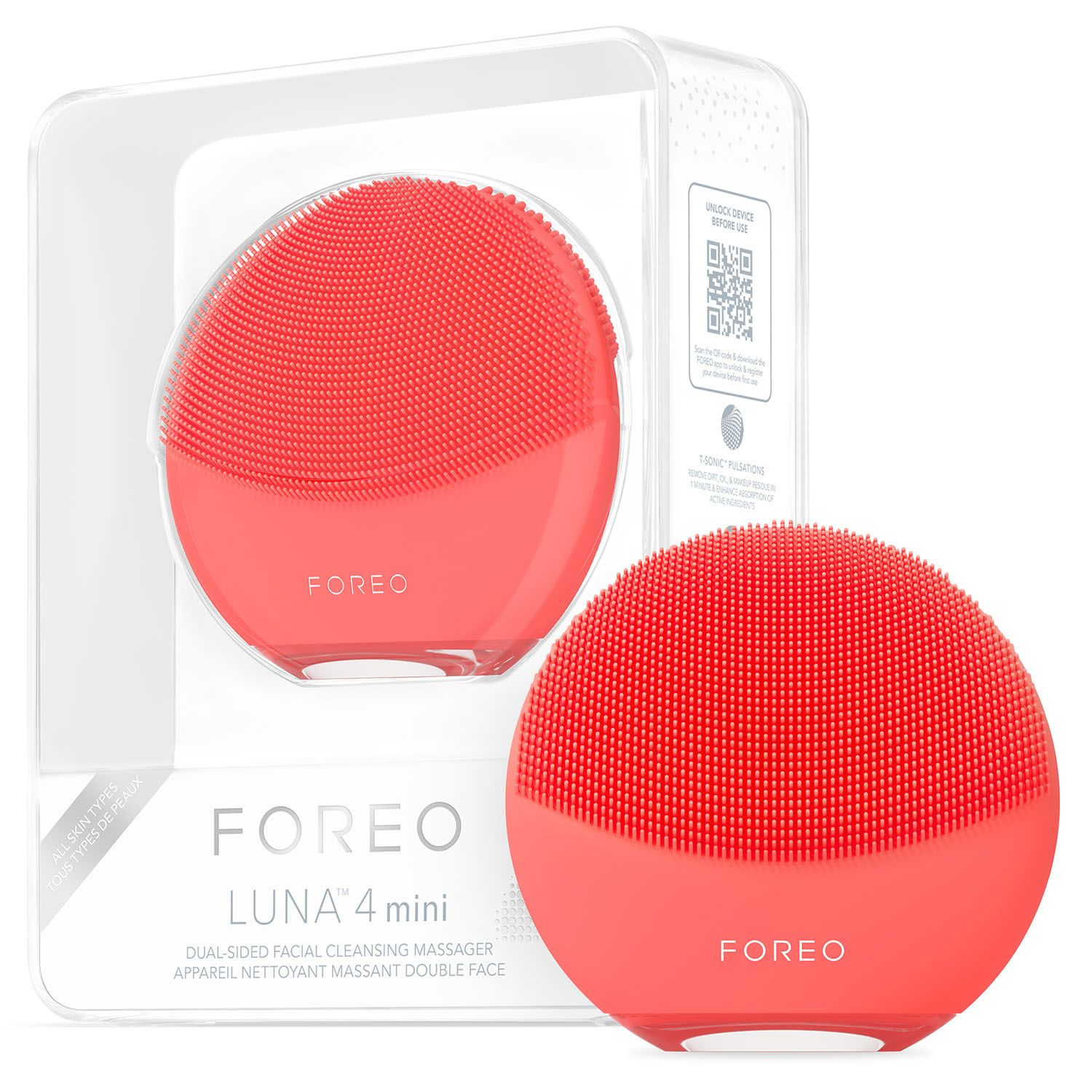 

Щетка для умывания Foreo luna 4 mini, Красный, luna 4 mini