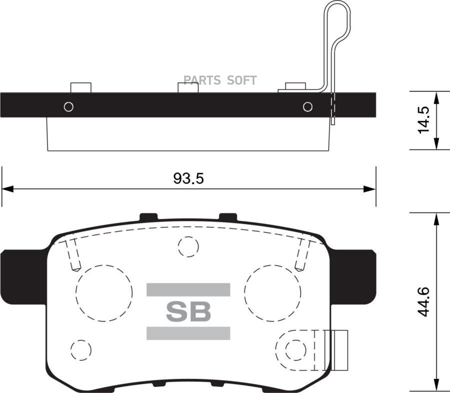 

Тормозные колодки Sangsin brake дисковые SP2103