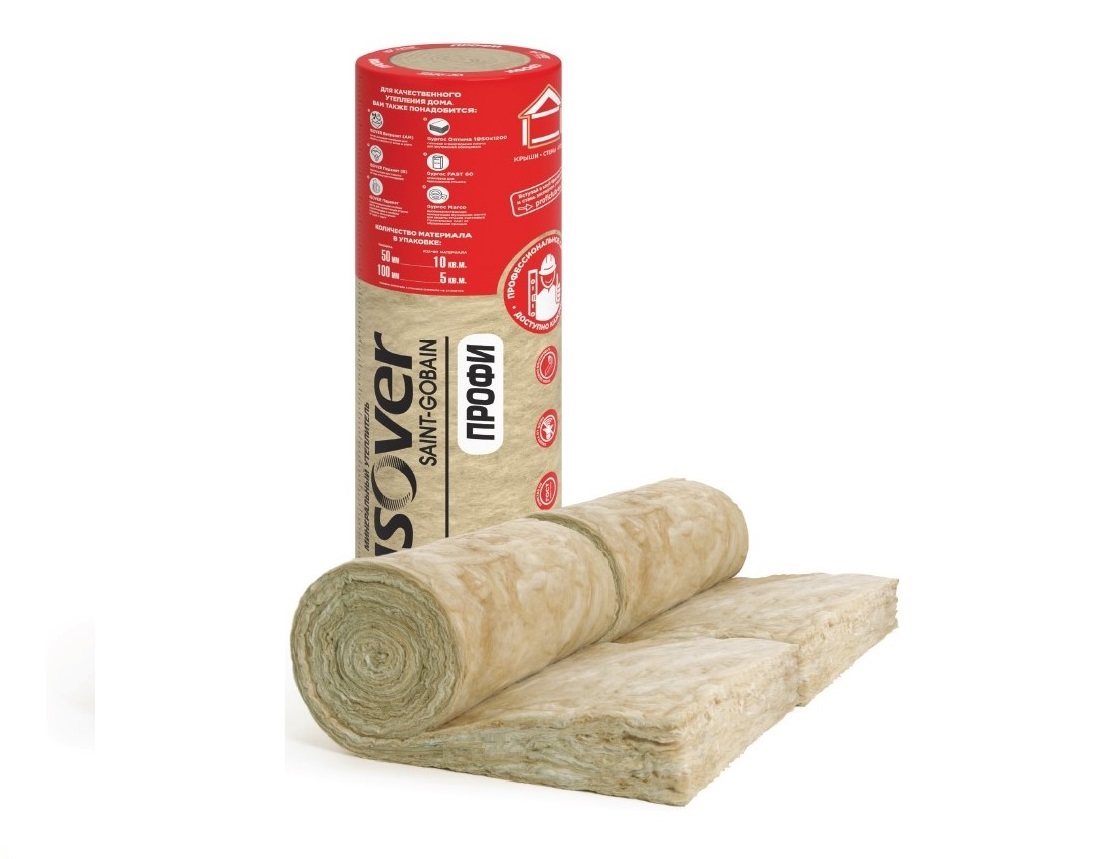 Утеплитель ISOVER ПРОФИ-ТВИН 50х(2х610)х4100/Е/К 037 (уп.4шт 10м2 0,500м3) (42) рулон