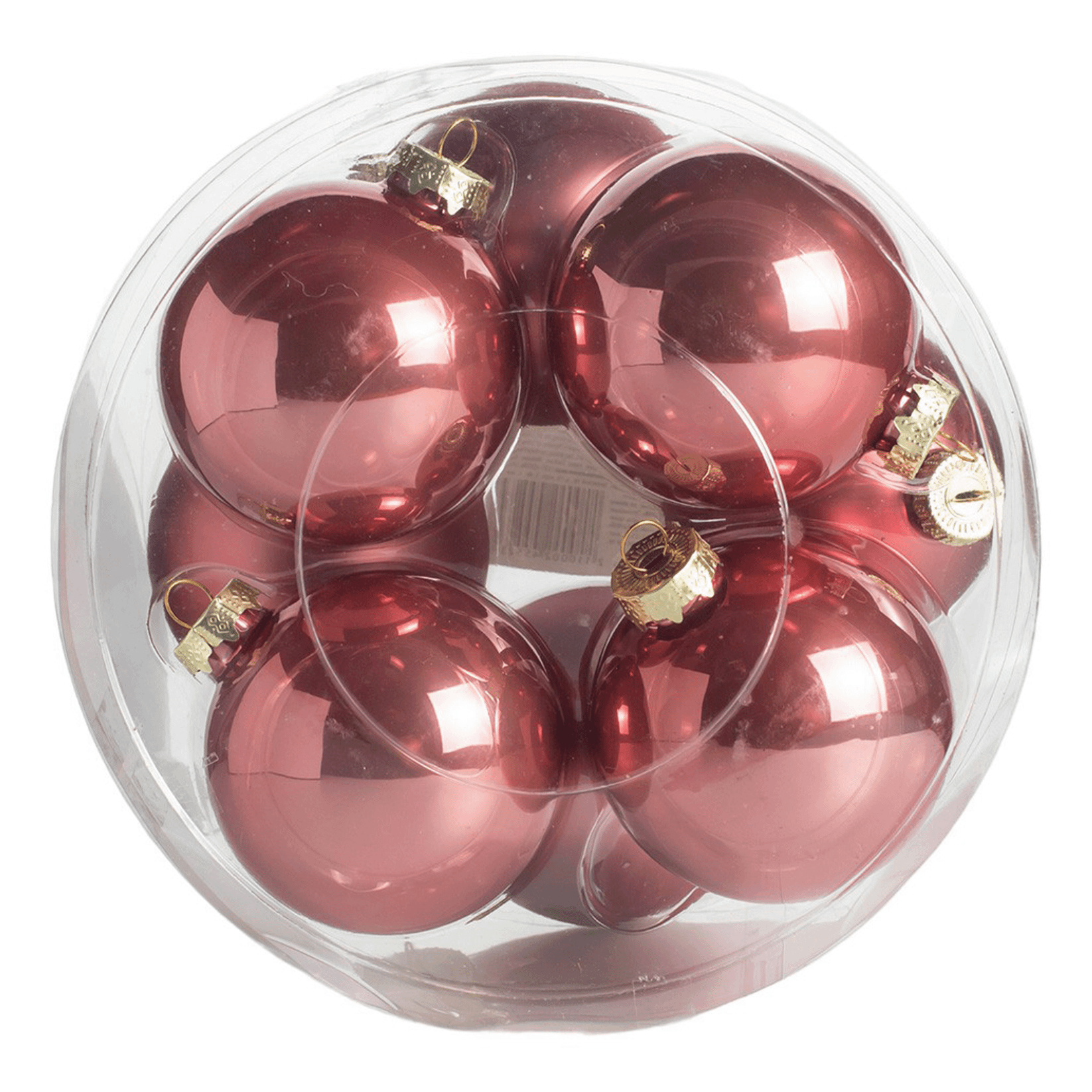 Набор елочных шаров Santas World розовый 8 см 8 шт 599₽