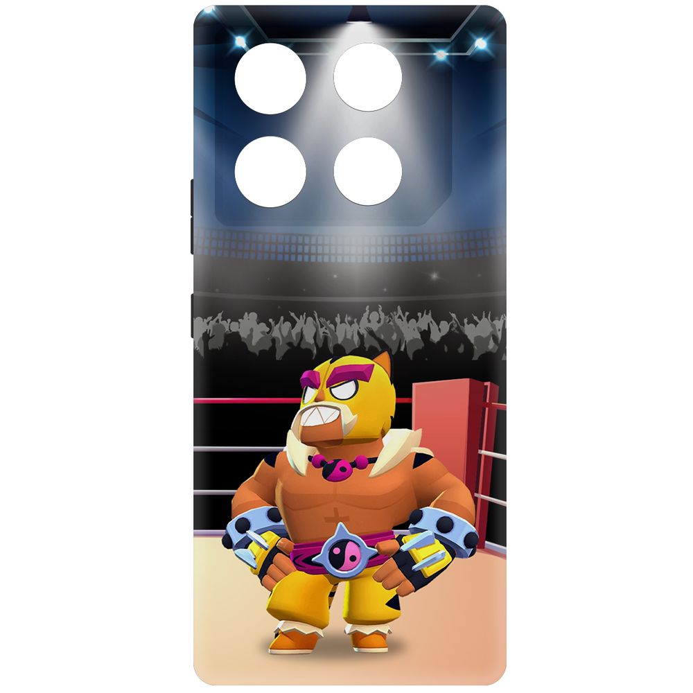 

Чехол-накладка Krutoff Soft Case Brawl Stars - Эль Тигро для INFINIX GT 20 Pro черный