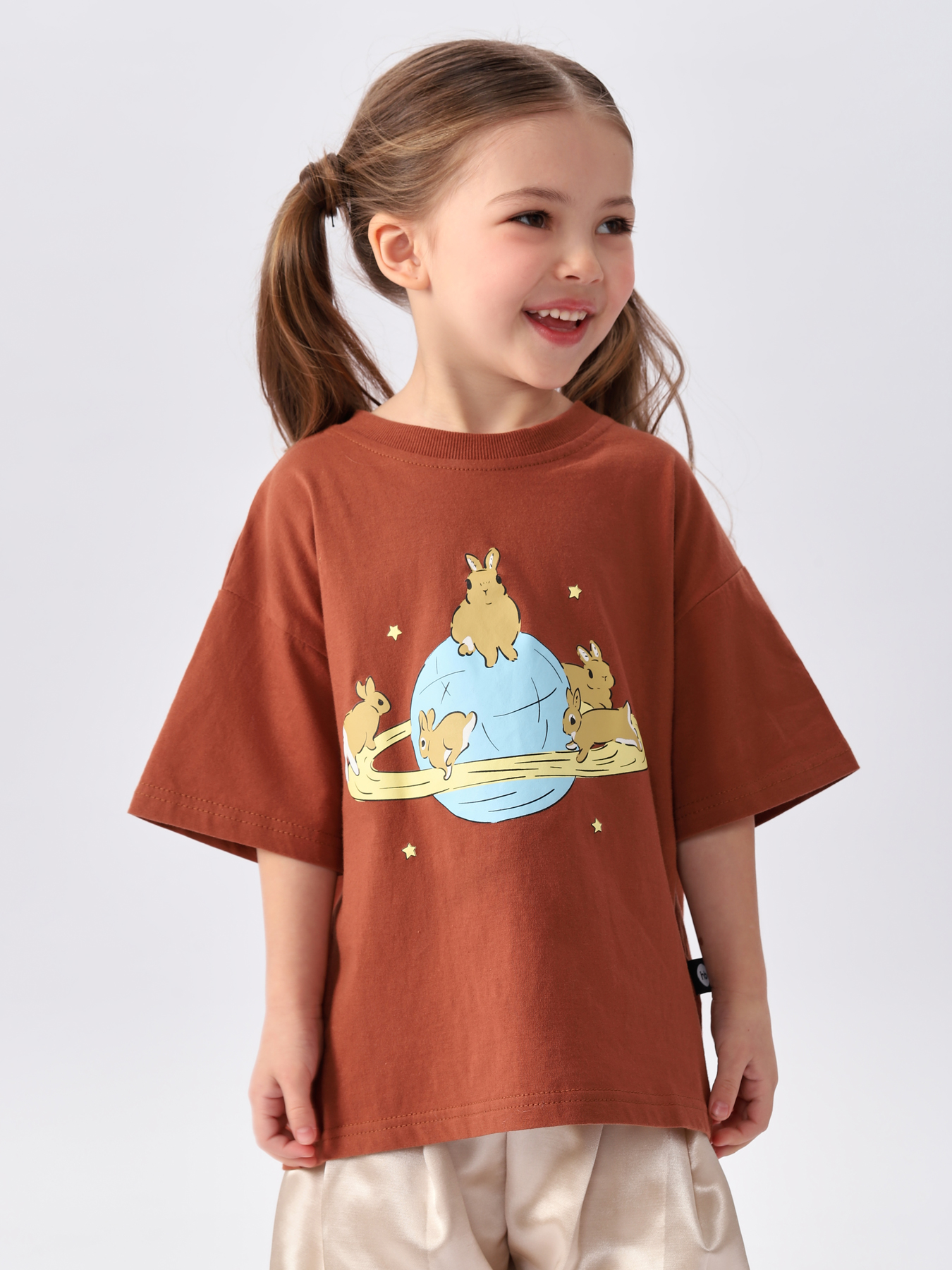 

Футболка детская Happy Baby 88501, brown (planet), 74, Коричневый, 88501