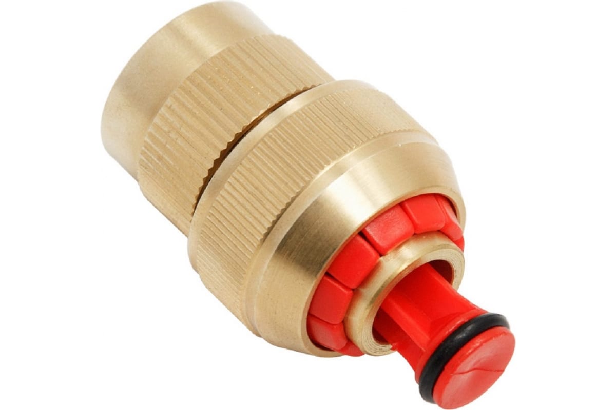 

MasterProf Коннектор 1/2" с аквастопом латунь ДС.070678, Золотистый