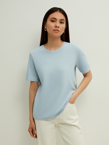 

Футболка женская ZARINA 2368508408 голубая XL, 2368508408