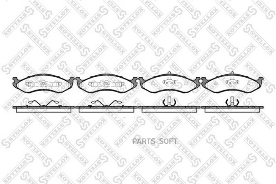 

Тормозные колодки Stellox 478000BSX