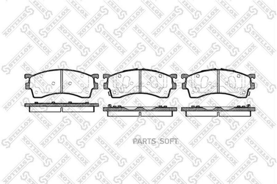 Тормозные колодки Stellox 426012BSX