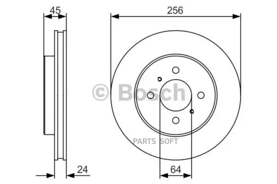 

Тормозной диск Bosch комплект 1 шт. 0986479R18