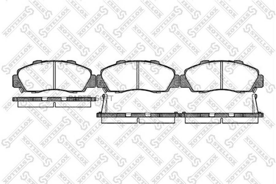 

Тормозные колодки Stellox 362002BSX