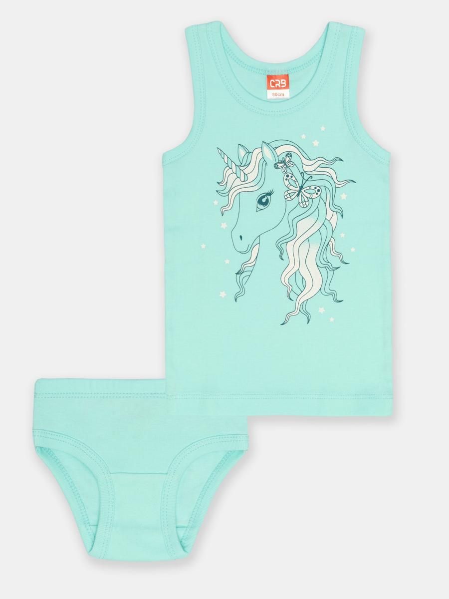 Комплект нижнего белья Cherubino CWMG 30024-38 бирюзовый, 98