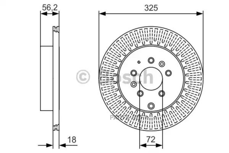 

Тормозной диск Bosch комплект 1 шт. 0986479C30