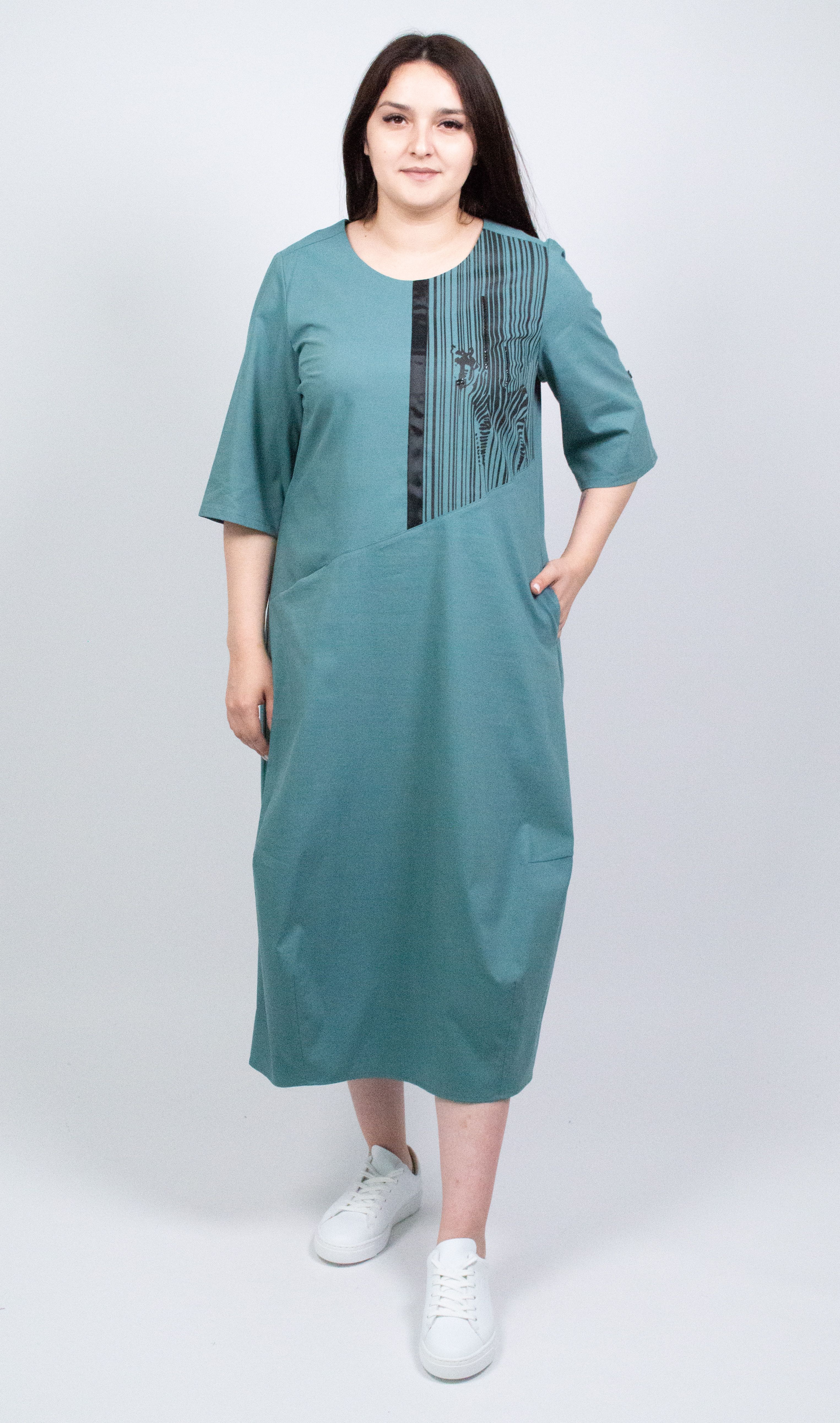 

Платье женское 365 clothes Сафари зеленое 56 RU, Зеленый, Сафари