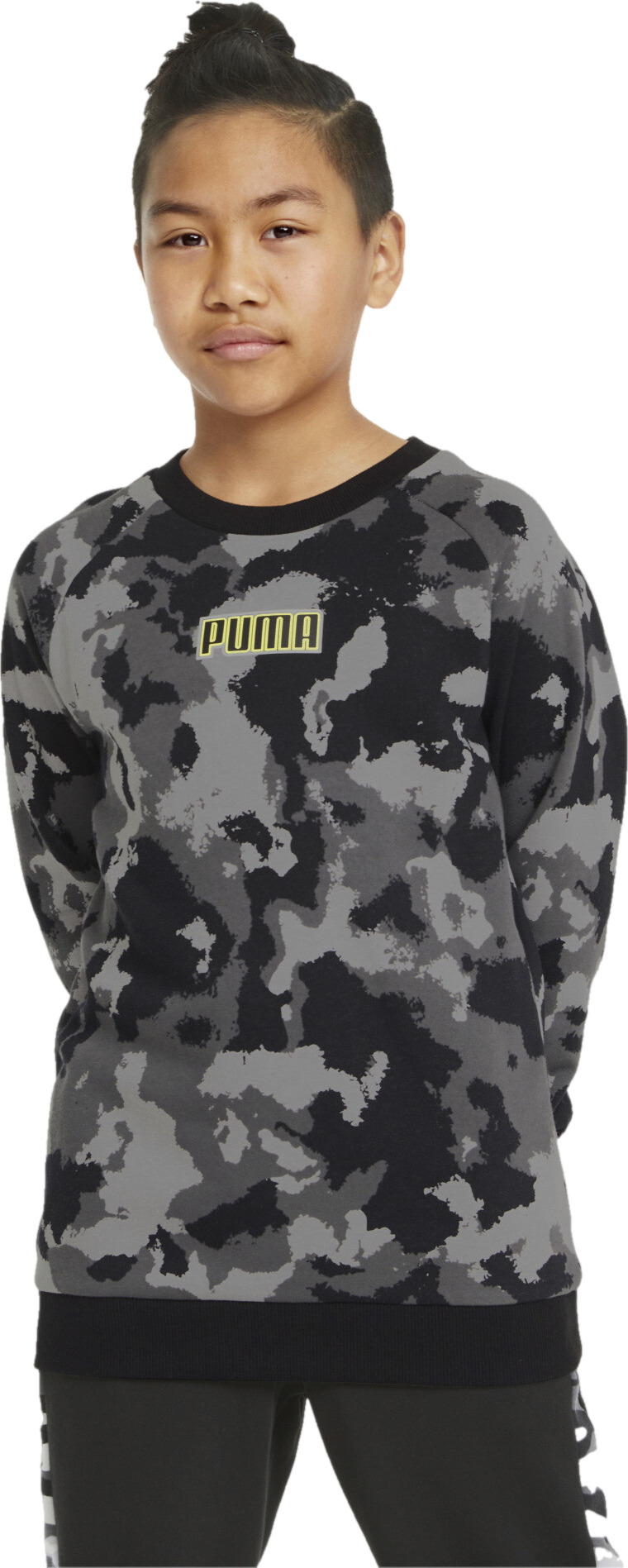 

Свитшот детский PUMA Alpha Aop Crew Tr B черный, 152, Alpha Aop Crew Tr B