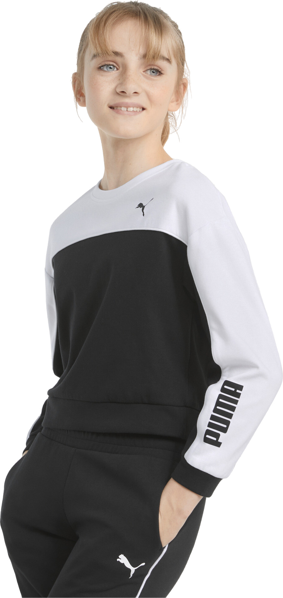 Свитшот детский PUMA Modern Sports Crew G черный, 104