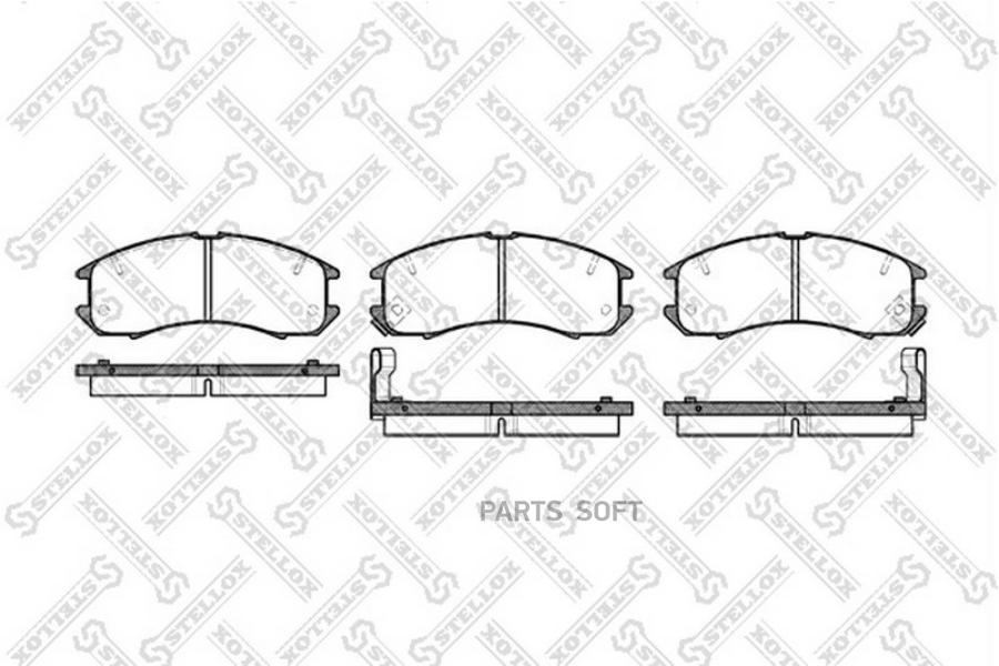 

Тормозные колодки Stellox 284002SX