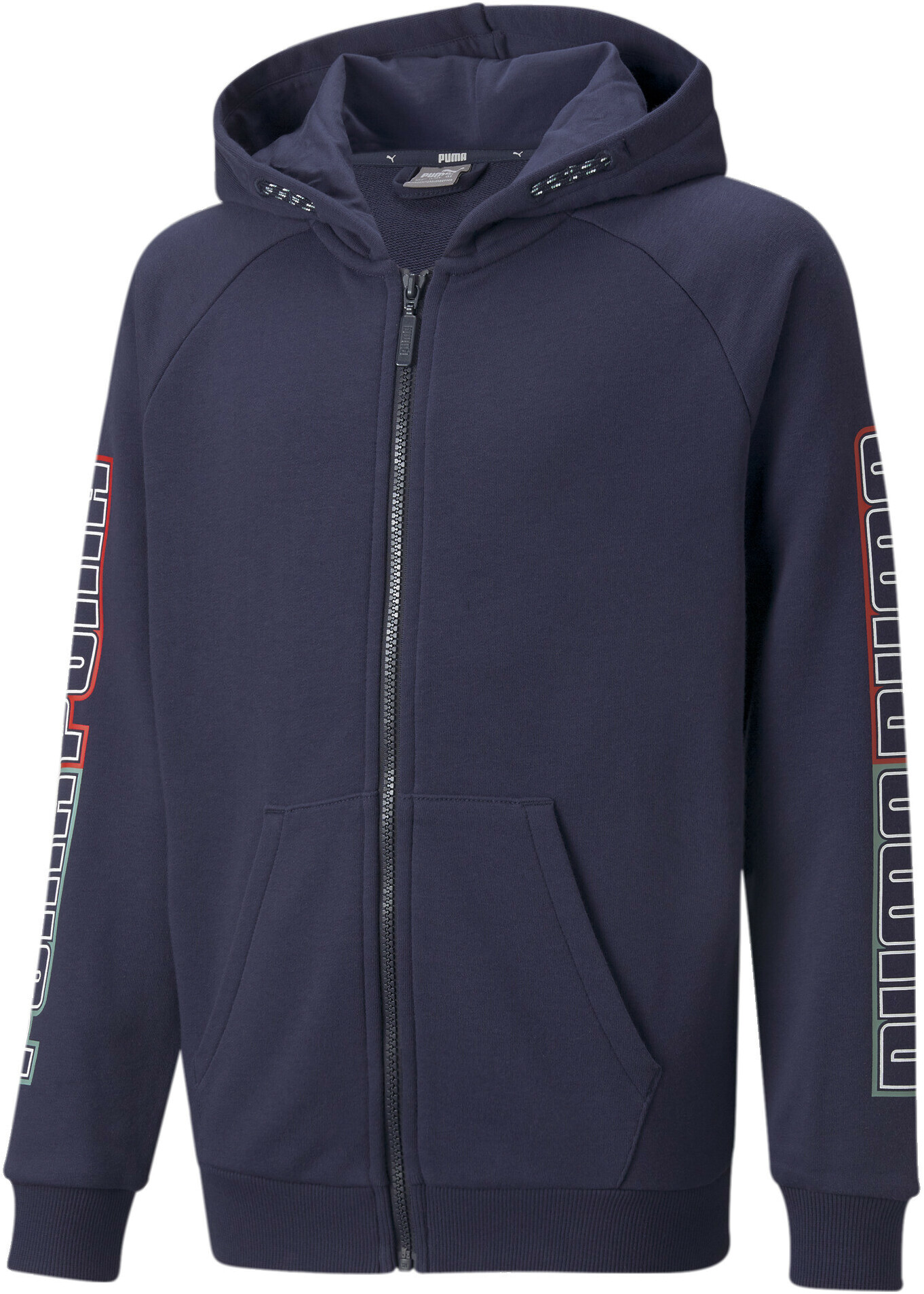 Толстовка детская PUMA Alpha Full-Zip Hoodie Tr B синий, 140