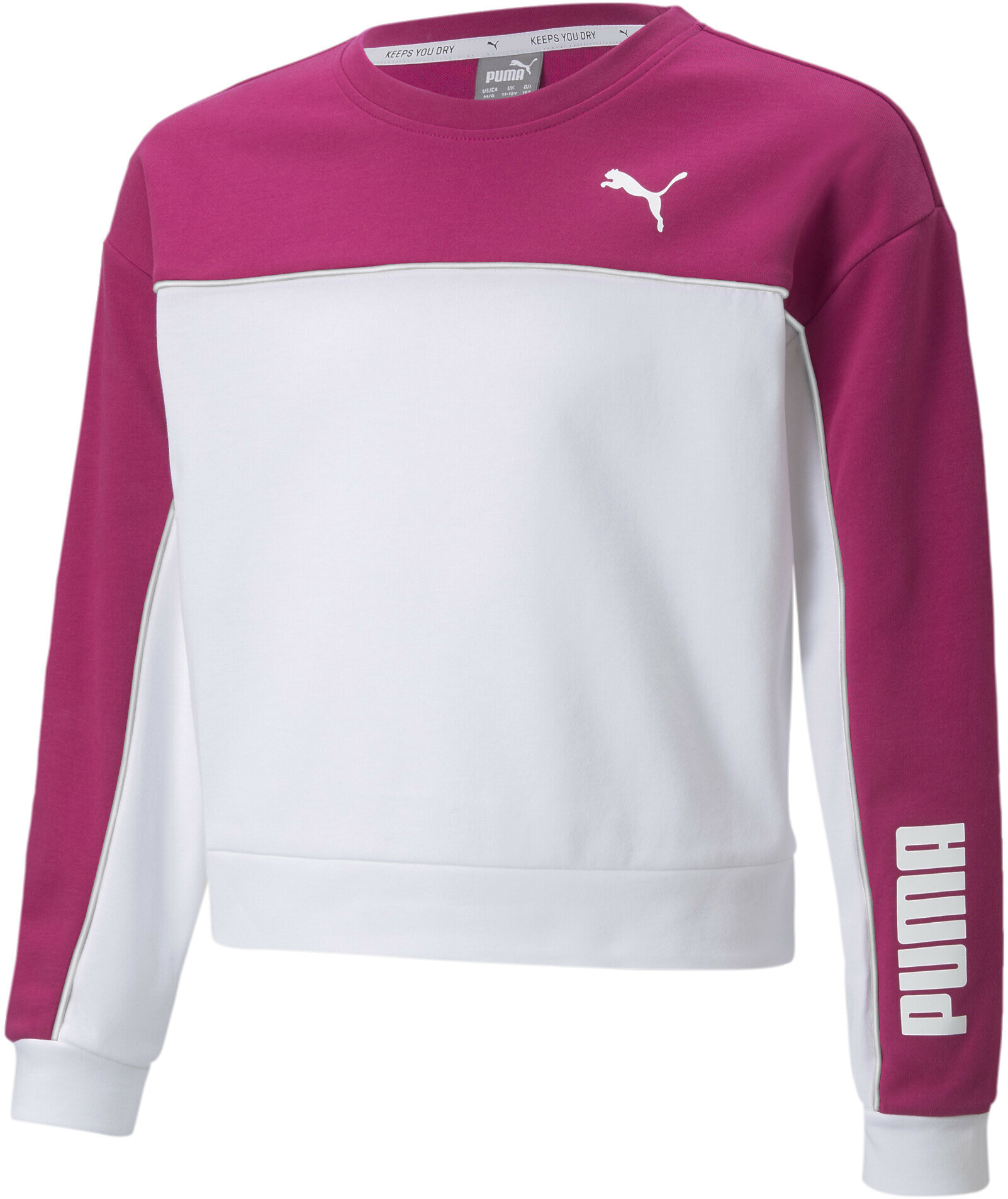 Свитшот детский PUMA Modern Sports Crew G розовый, 104 кружка сублимация керамическая с логотипом розовый глиттер 320мл