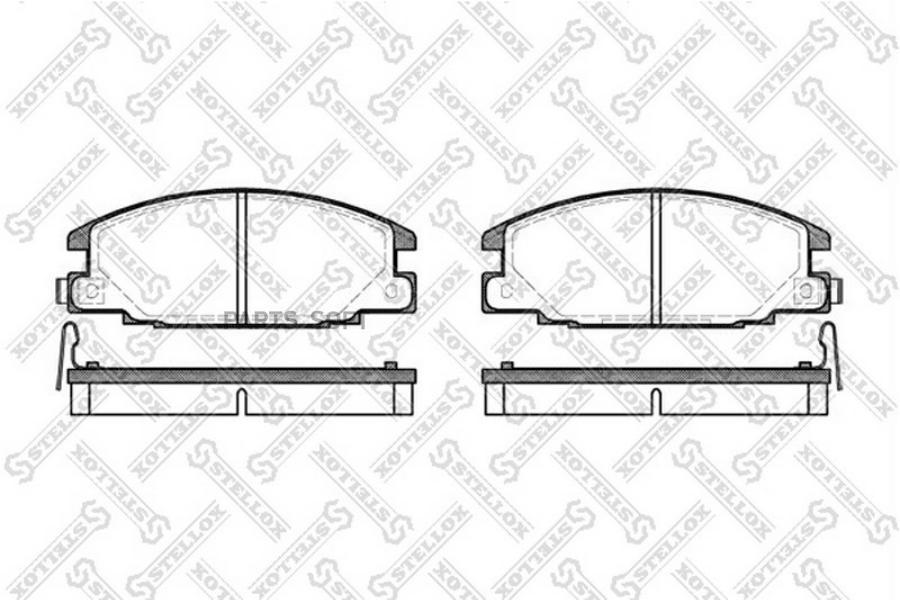 

Тормозные колодки Stellox 249004BSX