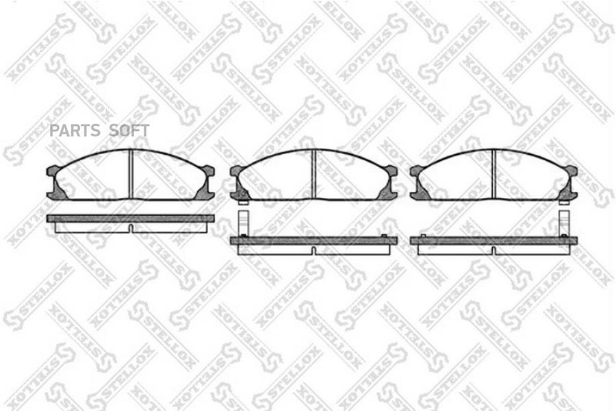 

Тормозные колодки Stellox 247002SX