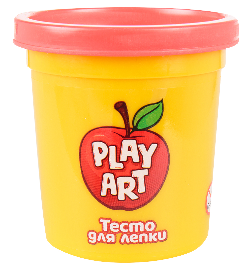 

Тесто для лепки в баночке "Play art", 85 грамм, красный, арт. PA-3167-R