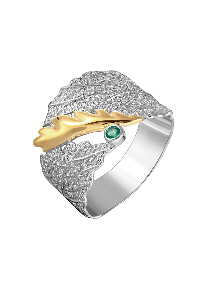 

Кольцо из серебра с агатом р. 19.5 SamoroDki Jewelry 1-125-07, 1-125-07