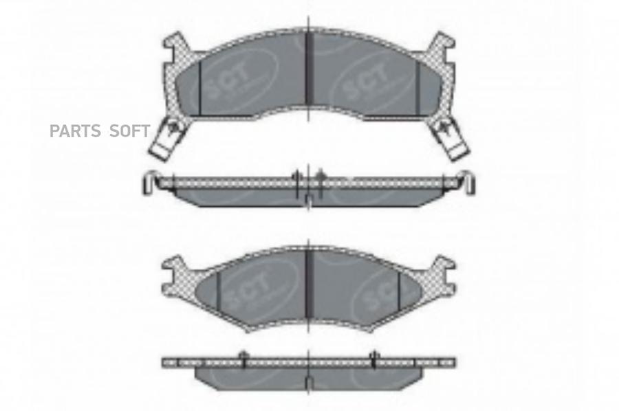 Колодки Торм. Перед. Kia Sportage 2. 0 94-03.Kia Shuma 97-01 SCT sp267