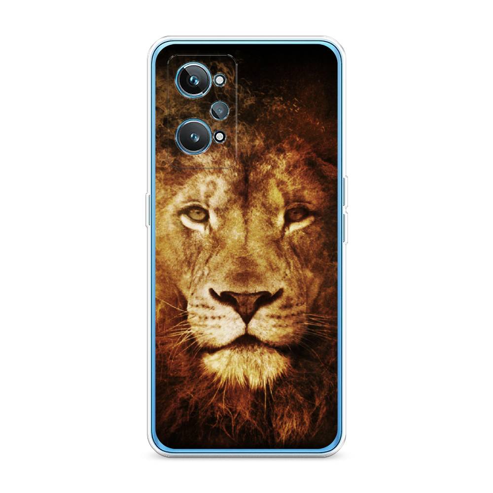 

Чехол на Realme GT 2 "Лев", Черный;коричневый;желтый, 258550-6