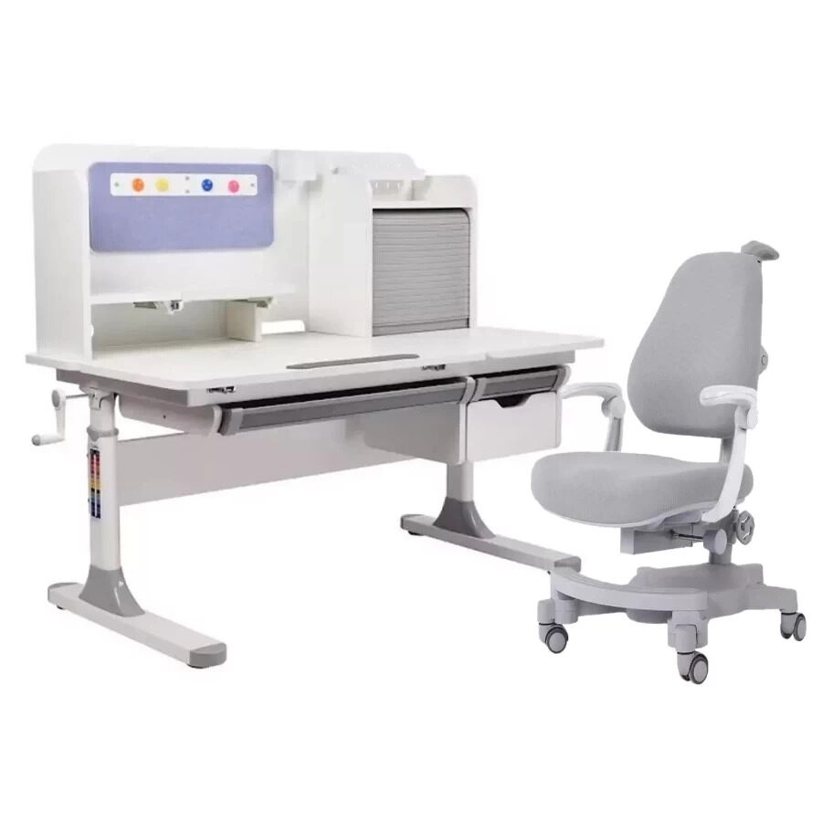 

Комплект Cubby парта Camellia Grey + кресло Solidago Grey 222436222552, Серый
