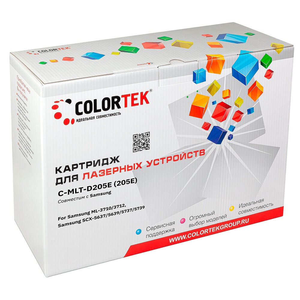 фото Картридж для лазерного принтера colortek (25881) черный, совместимый