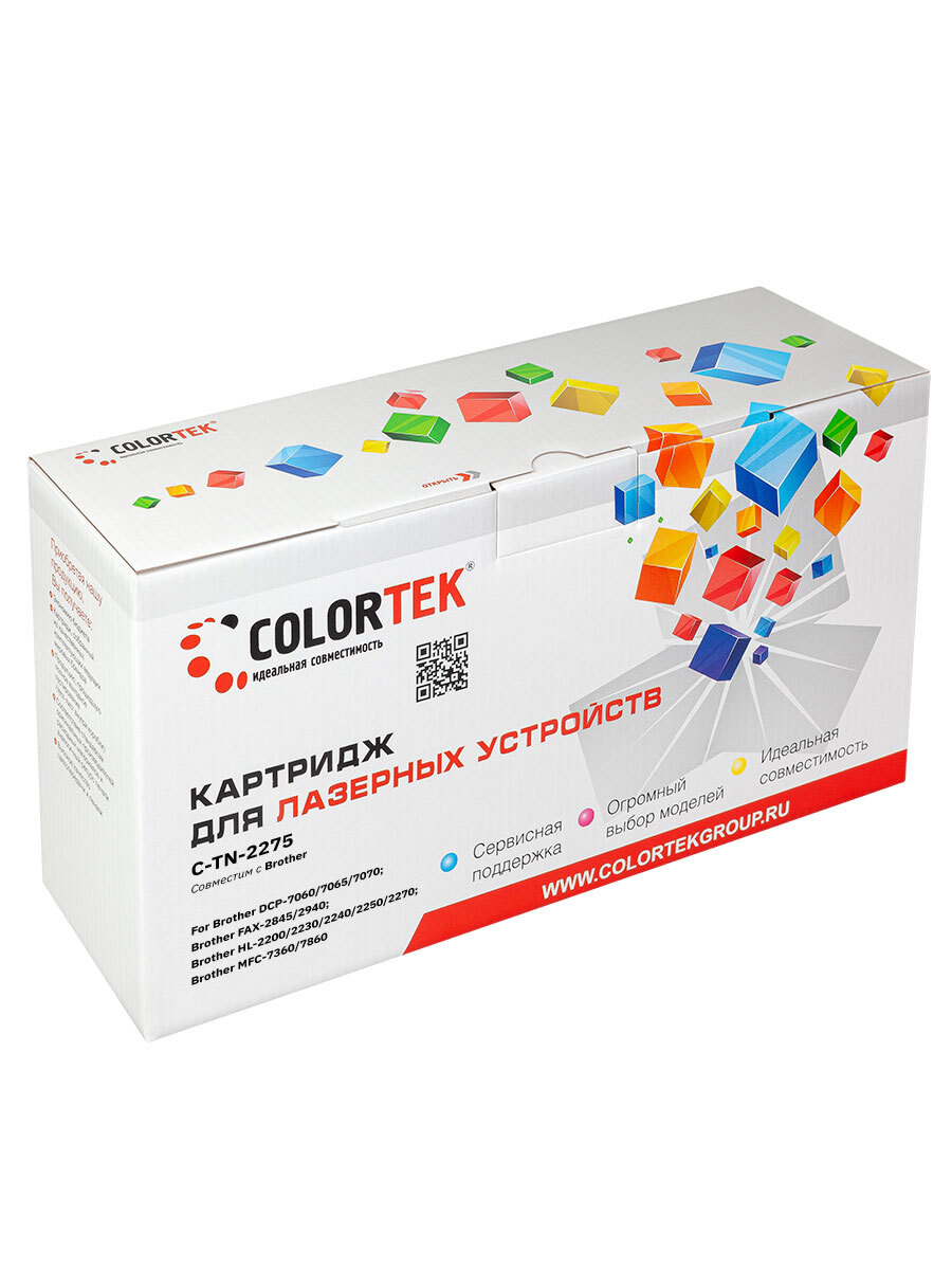 Картридж для лазерного принтера Colortek (25194) прозрачный, совместимый