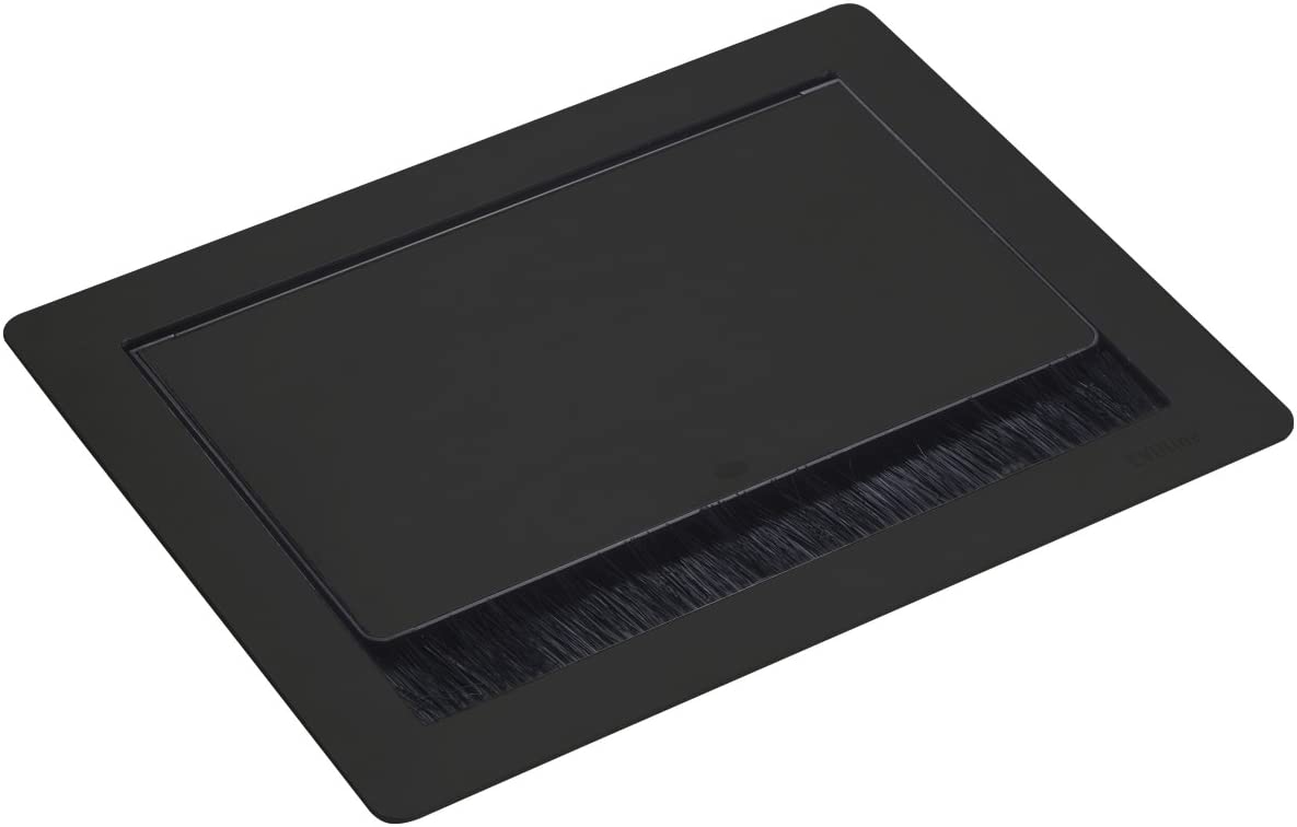 

Блок розеток EVOline Flip Top Push M Black 159370114500 матовый черный цвет.