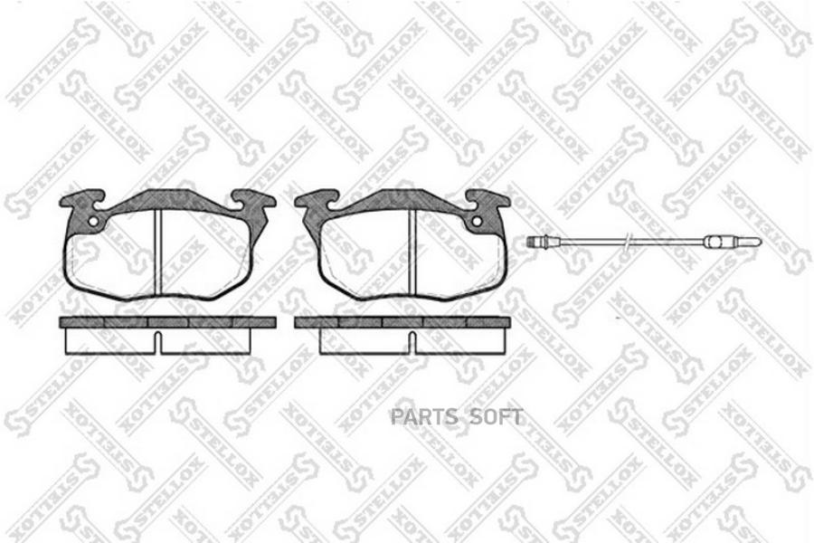 Тормозные колодки Stellox 203012SX