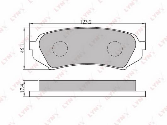 

Тормозные колодки LYNXauto дисковые BD7527