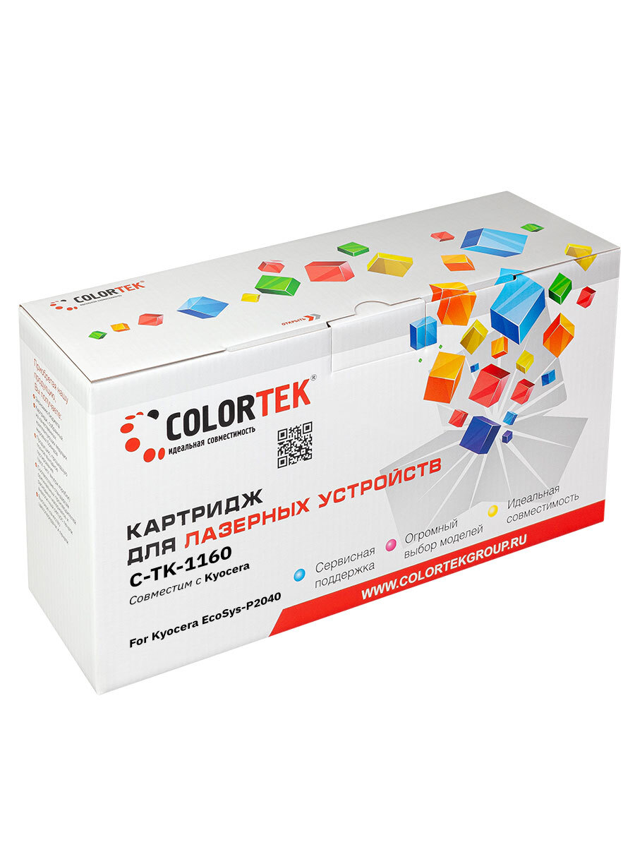 фото Картридж для лазерного принтера colortek (135742) черный, совместимый