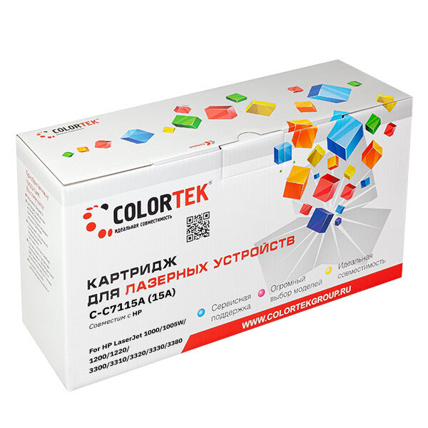 фото Картридж для лазерного принтера colortek (1349) черный, совместимый