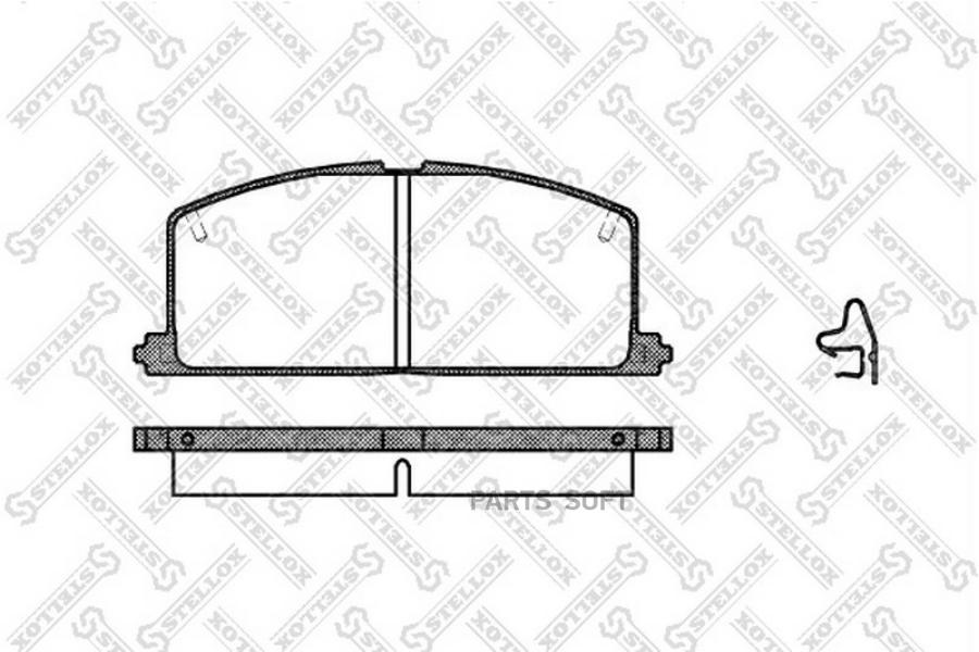 

Тормозные колодки Stellox 178004SX