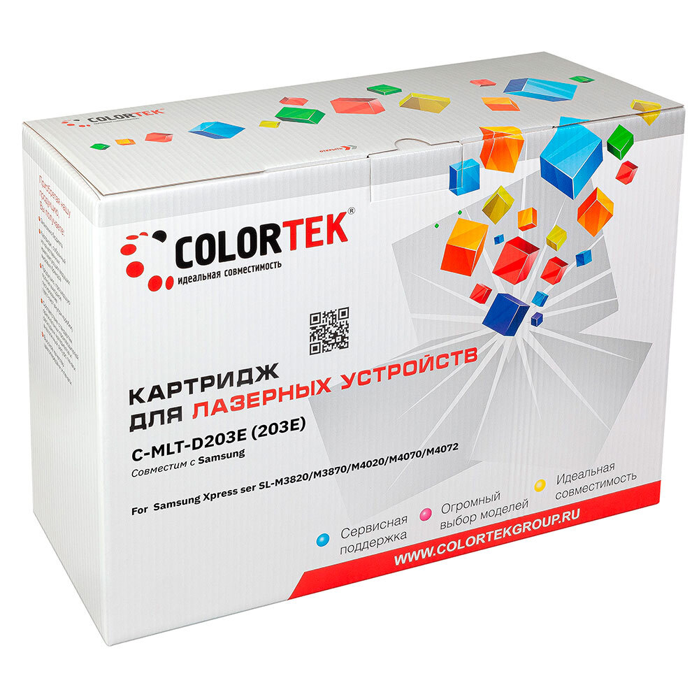 фото Картридж для лазерного принтера colortek (114029) черный, совместимый