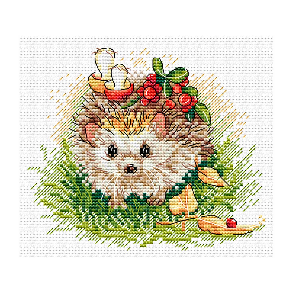 

М-129 Набор для вышивания МП Студия 'Запасливый ежик' 15*18см