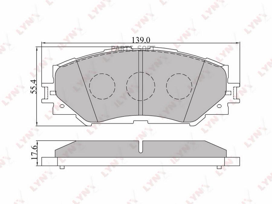 

Тормозные колодки LYNXauto дисковые bd7542