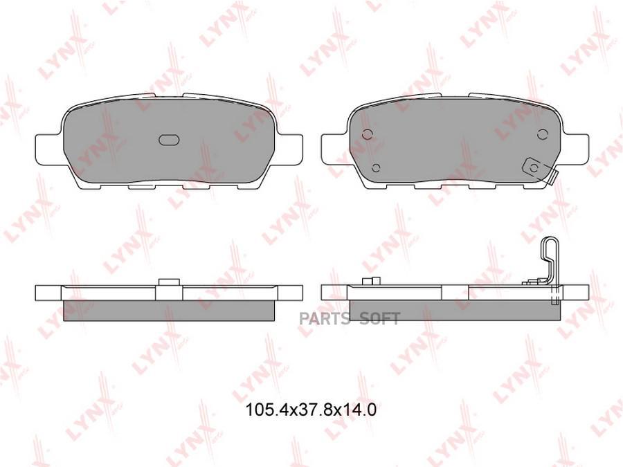 

Тормозные колодки LYNXauto дисковые bd5706