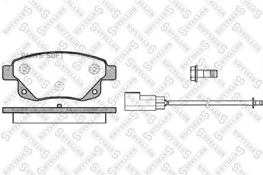 

Тормозные колодки Stellox 1263002SX