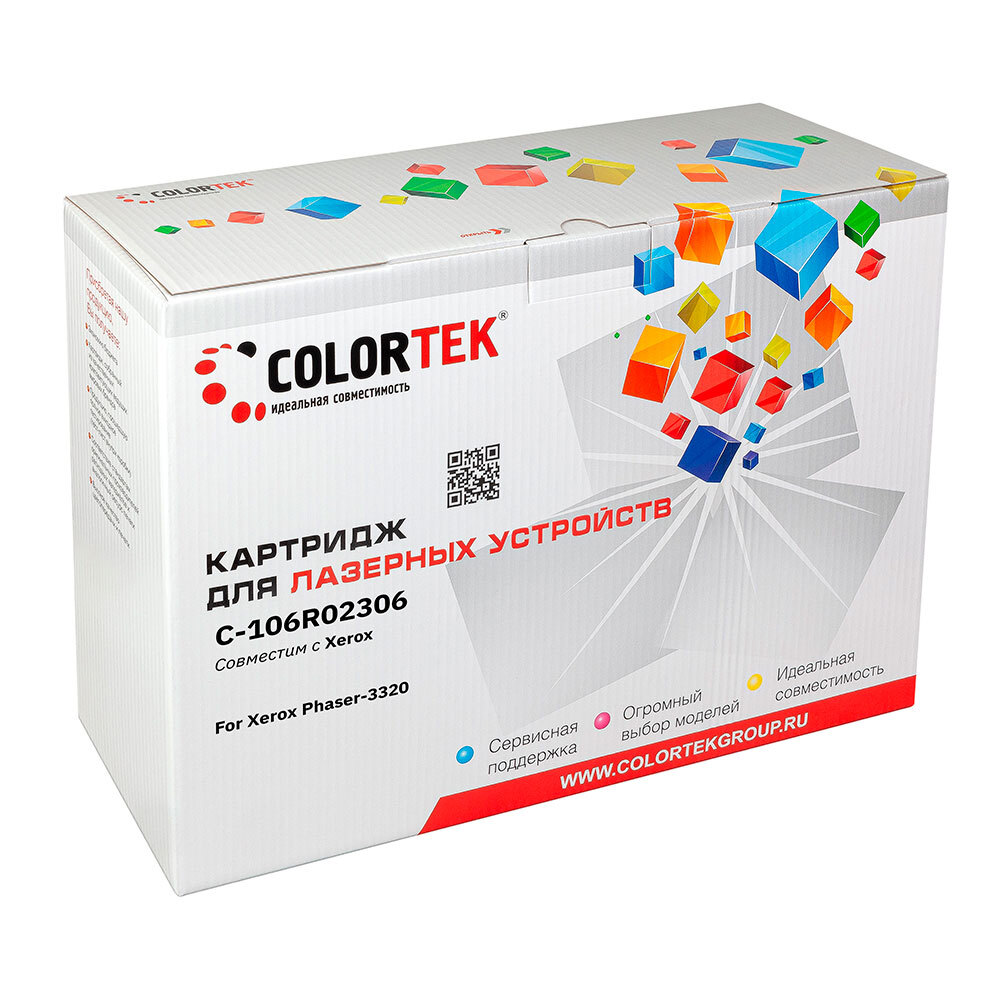 Картридж для лазерного принтера Colortek (104531) черный, совместимый