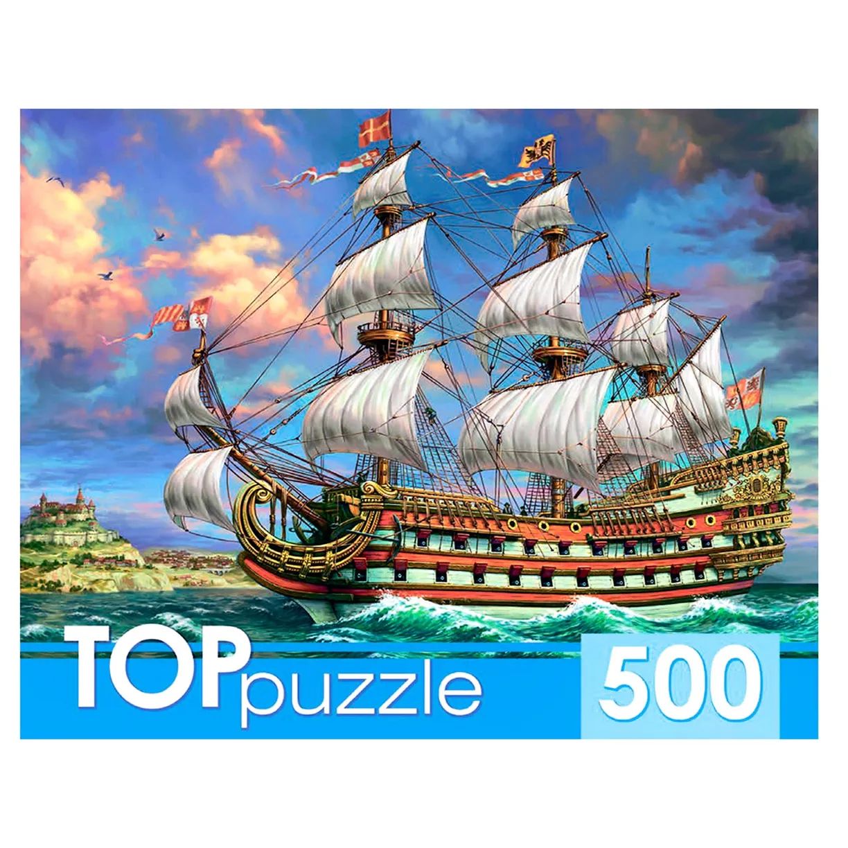 

Пазлы "Toppuzzle. Парусник в море", 500 элементов