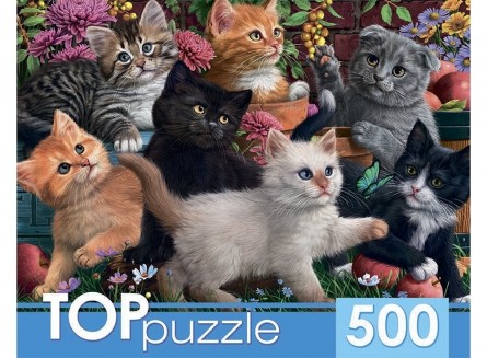 фото Пазлы "toppuzzle. игривые котята", 500 элементов